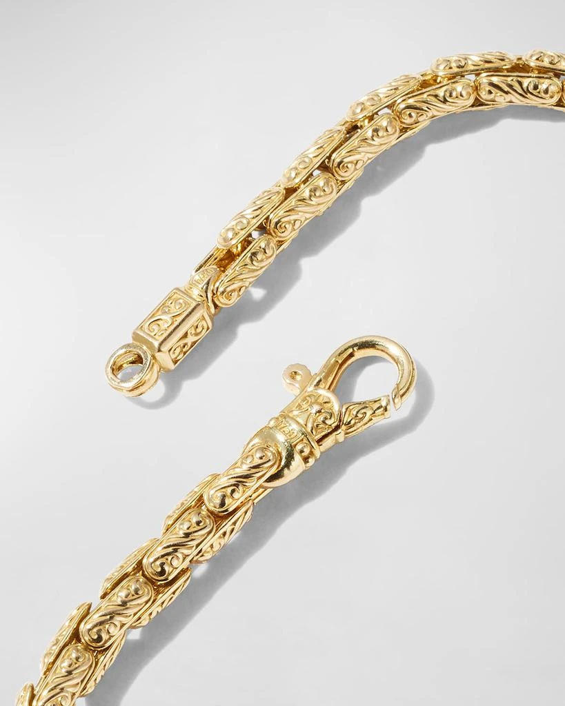 商品Konstantino|Men's 18k Yellow Gold Filigree Chain Bracelet,价格¥52191,第4张图片详细描述