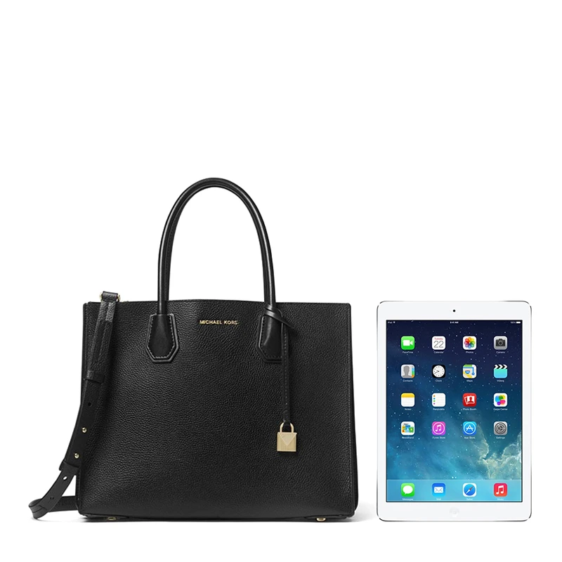 Michael Kors 迈克高仕 女士黑色牛皮单肩包手提包 30F8GM9T3T-BLACK 商品