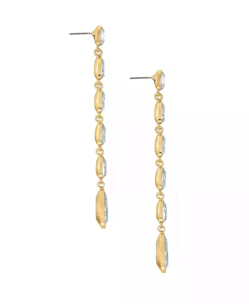 商品Ettika Jewelry|18K Gold Plated Zinc Teardrop Linear Earrings,价格¥348,第2张图片详细描述