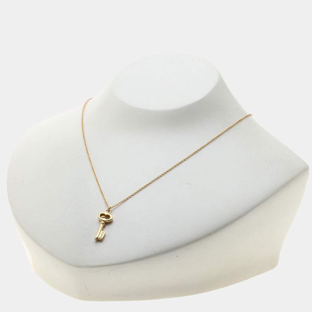 商品[二手商品] Tiffany & Co.|Tiffany & Co. Oval Key 18K Rose Gold Necklace,价格¥4840,第6张图片详细描述