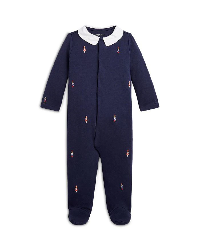商品Ralph Lauren|Boys' Nutcracker Embroidered Cotton Footie - Baby,价格¥696,第1张图片详细描述