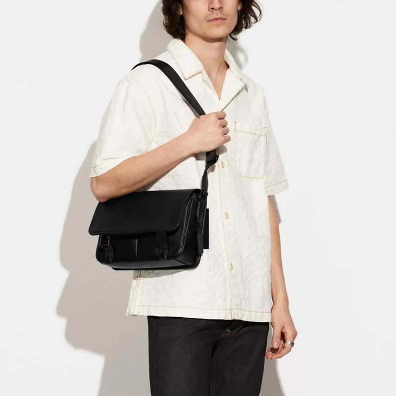蔻驰（COACH）男士黑色单肩斜挎包C9157 BLK 商品