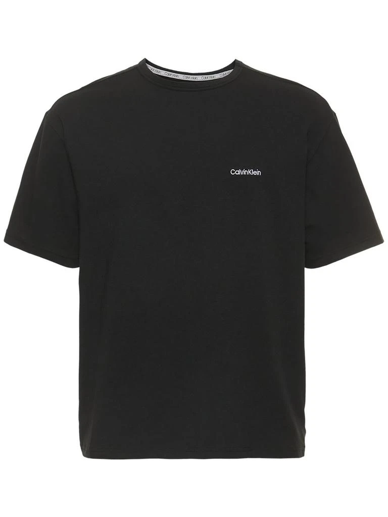 商品Calvin Klein|Logo Print Cotton Blend T-shirt,价格¥247,第1张图片