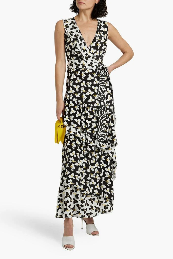 商品Diane von Furstenberg|Elisabetta wrap-effect floral-print crepe maxi dress,价格¥897,第2张图片详细描述