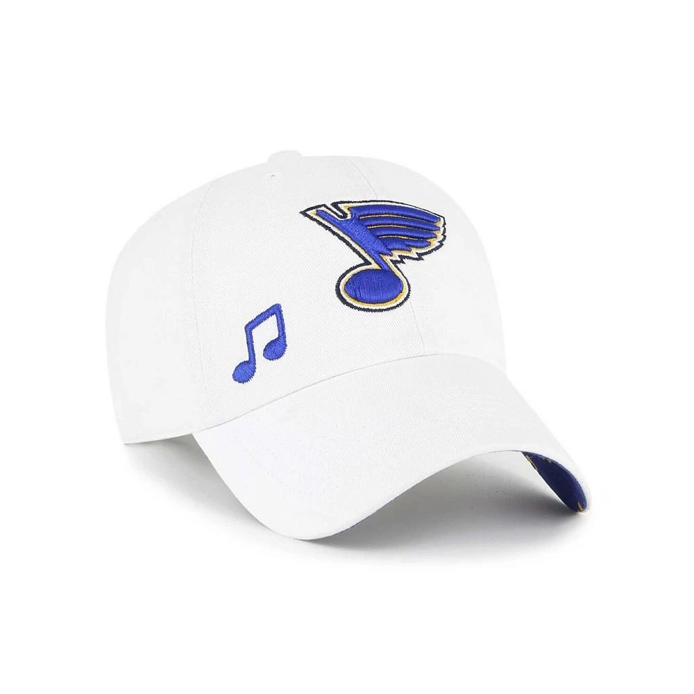 商品47 Brand|Women's White St. Louis Blues Confetti Clean Up Adjustable Hat,价格¥262,第1张图片