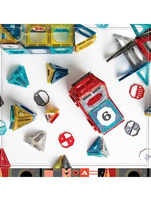 商品FAO Schwarz|150-Piece Magnetic Tile And Truck Set,价格¥318,第2张图片详细描述