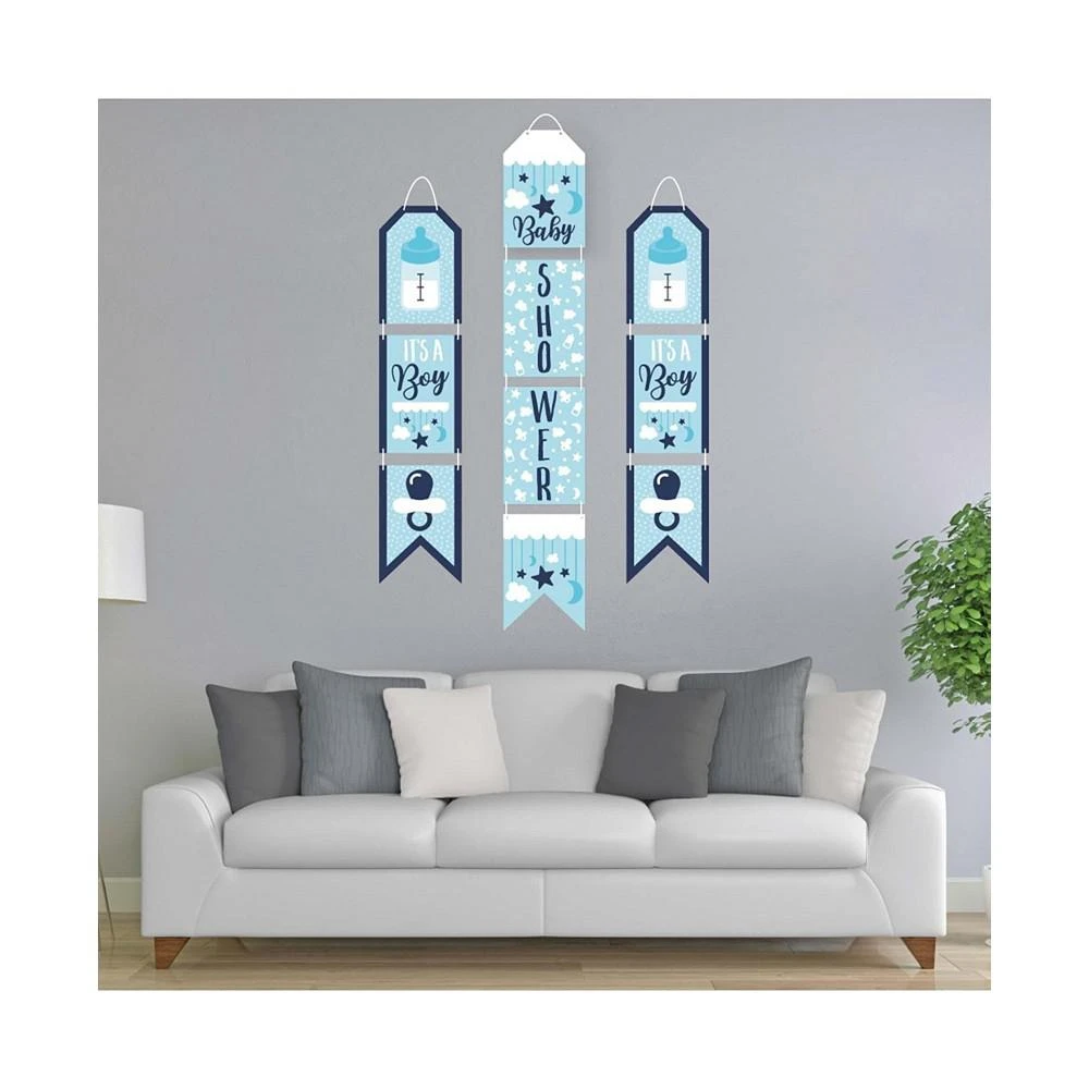 商品Big Dot of Happiness|It's a Boy - Hanging Vertical Paper Door Banners - Baby Shower Indoor Door Decor,价格¥157,第2张图片详细描述