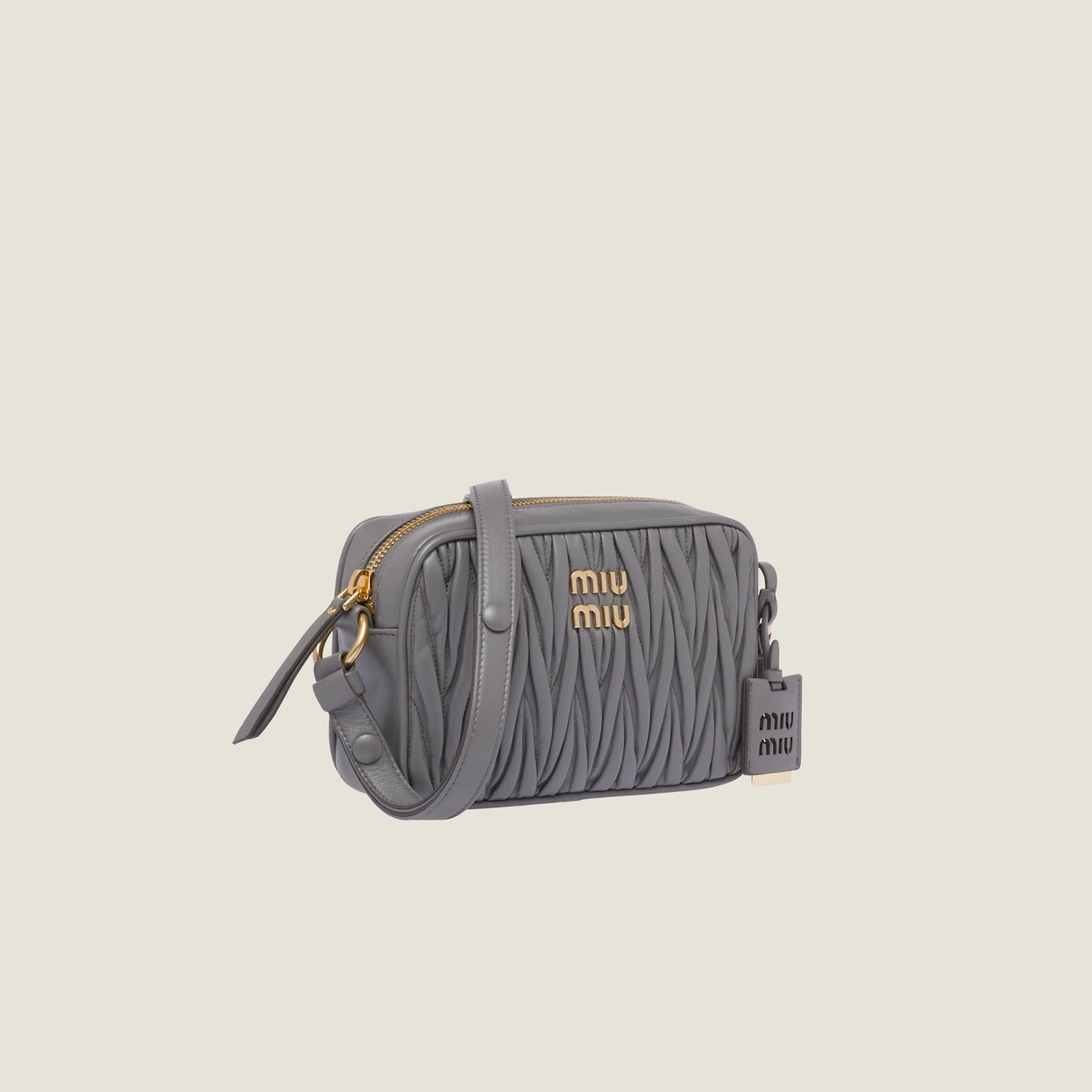 包邮包税【预售7天发货】 MIUMIU缪缪 24春夏 女士 手提包 Sac porté épaule en cuir nappa matelassé 5BH118_N88_F0K44_V_WOM 商品