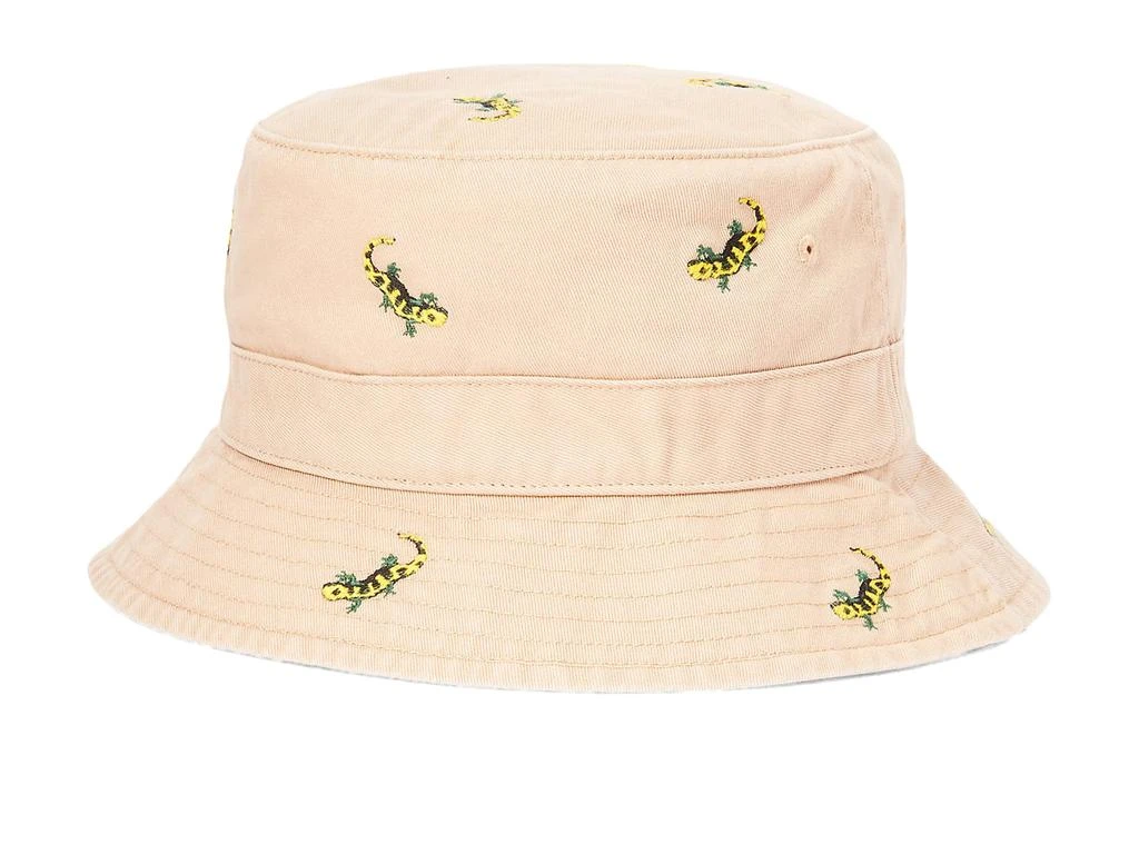 商品Ralph Lauren|Gecko-Embroidered Twill Bucket Hat,价格¥435,第2张图片详细描述