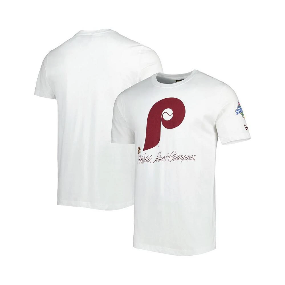 商品New Era|Men's White Philadelphia Phillies Historical Championship T-shirt,价格¥241,第1张图片