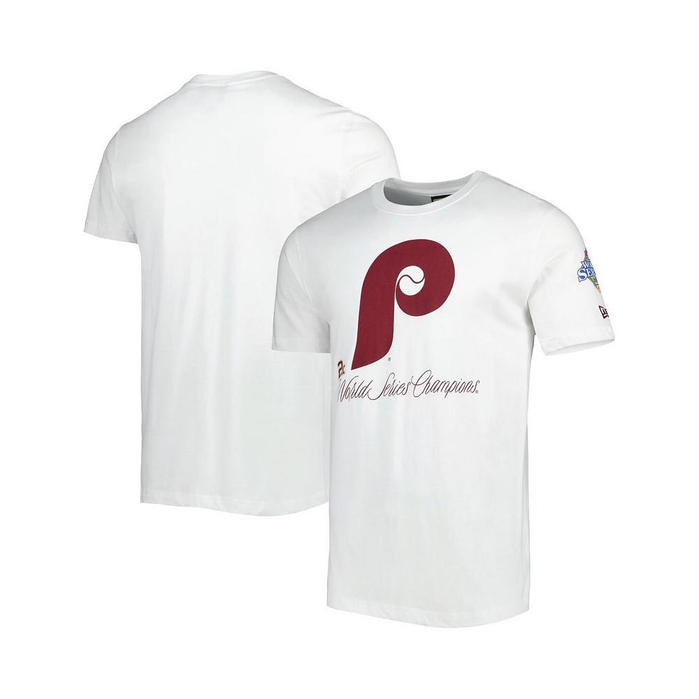 商品New Era|Men's White Philadelphia Phillies Historical Championship T-shirt,价格¥299,第1张图片