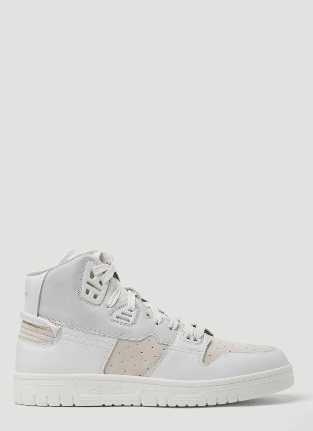 商品Acne Studios|08STHLM High Top Sneakers in White,价格¥1726,第1张图片