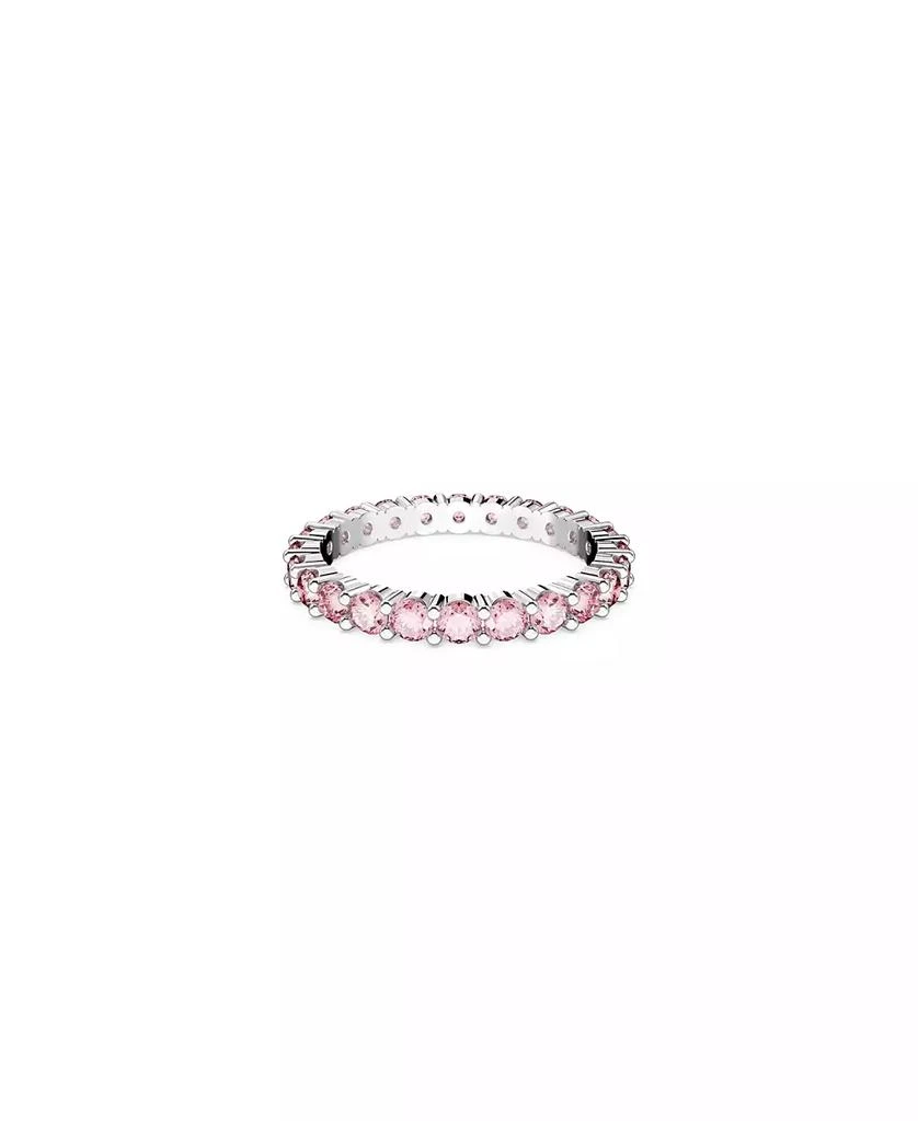 商品Swarovski|Crystal Round Cut Pink Matrix Ring,价格¥623,第1张图片