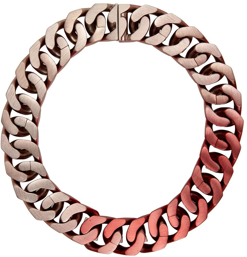 商品Givenchy|Pink Medium Shading G Chain Necklace,价格¥6632,第1张图片