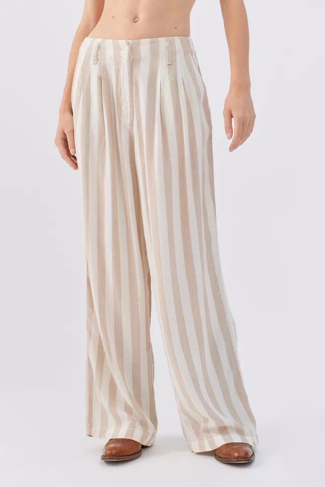 商品Urban Outfitters|UO Nothing But Business Linen Striped Trouser,价格¥148,第5张图片详细描述