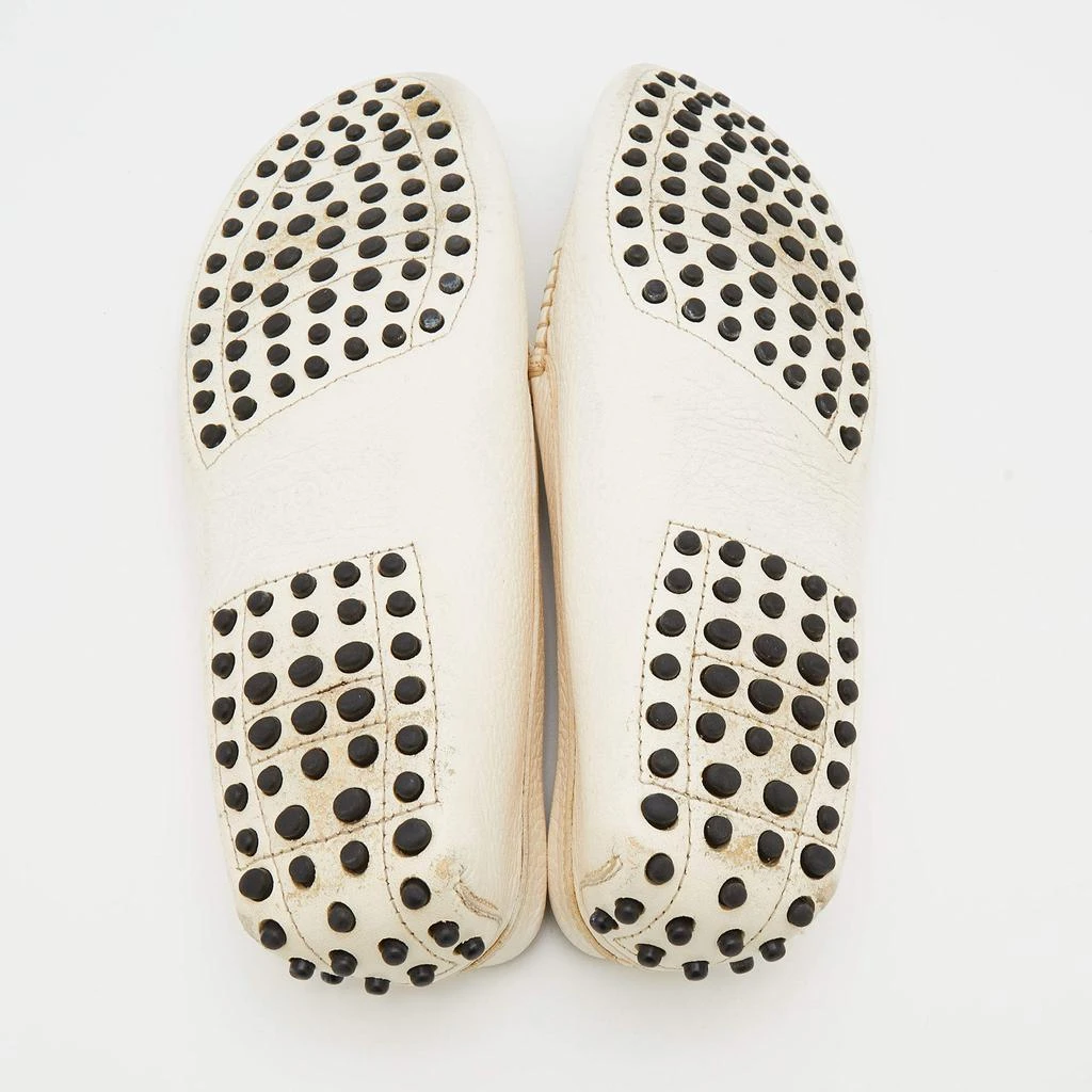 Tod's White Leather Penny Slip On Loafers Size 38.5 商品