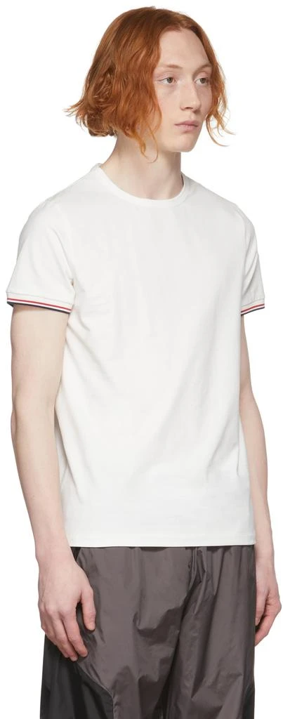 商品Moncler|灰白色徽标 T 恤,价格¥2130,第2张图片详细描述