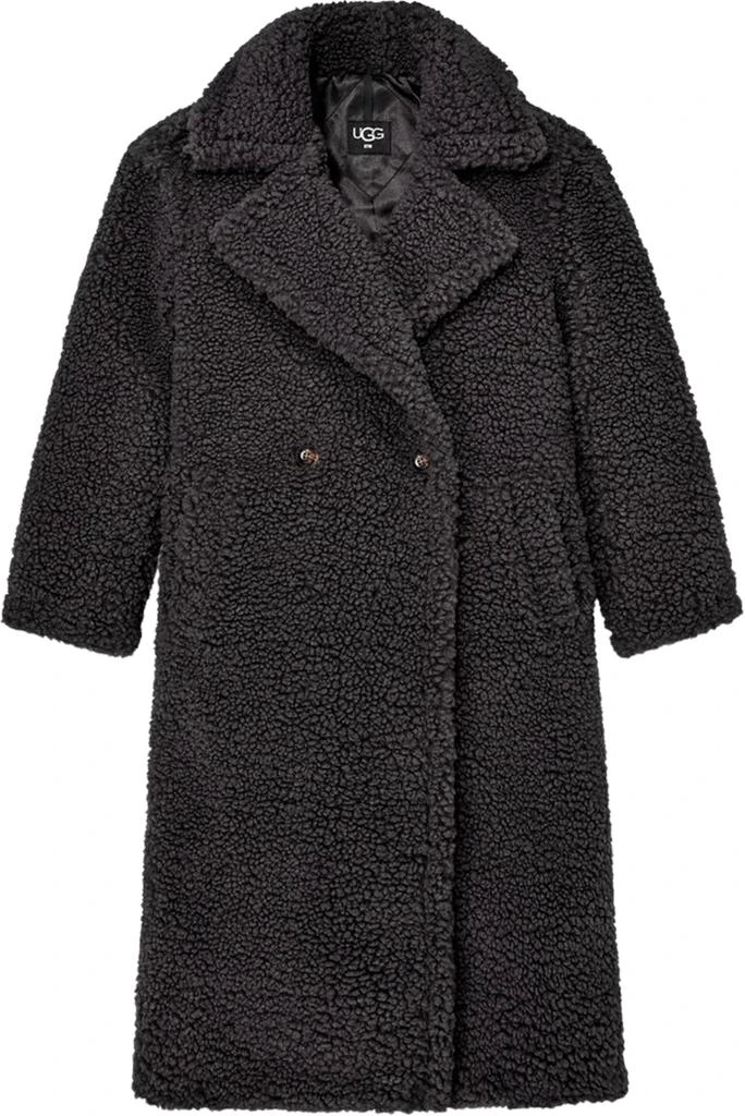 商品UGG|UGG Gertrude Long Teddy Jacket Gray 1120631 LKBL Gray,价格¥1718,第1张图片