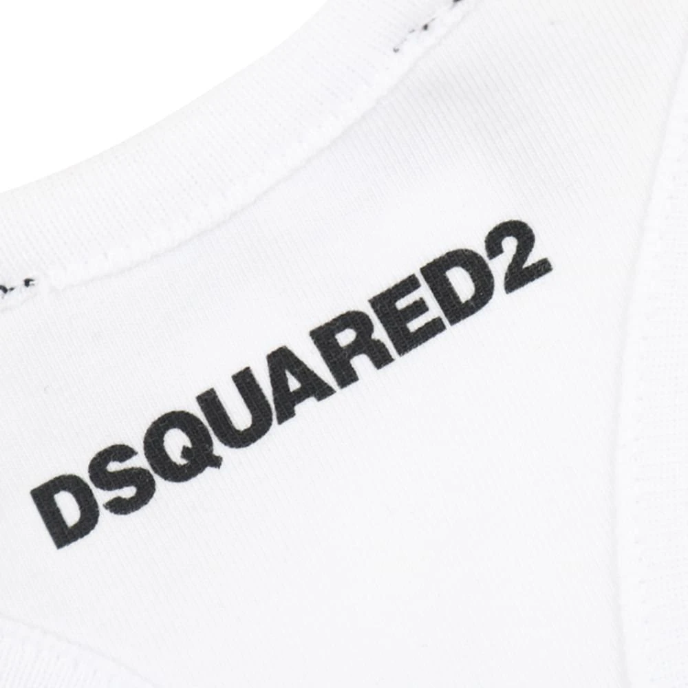 商品DSQUARED2|White Logo Crop Top,价格¥253,第5张图片详细描述