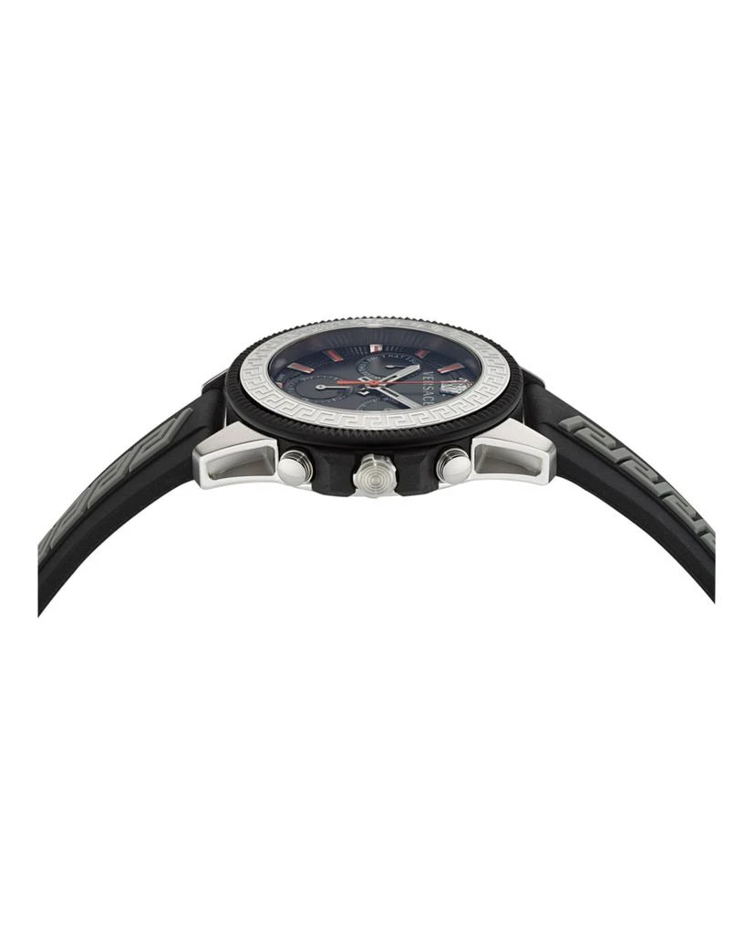 商品Versace|Greca Action Chrono Silicone Watch,价格¥4249,第2张图片详细描述