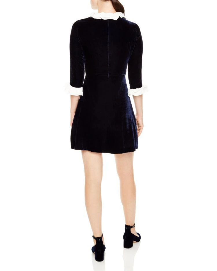 商品Sandro|Kate Velvet Mini Dress,价格¥4022,第2张图片详细描述