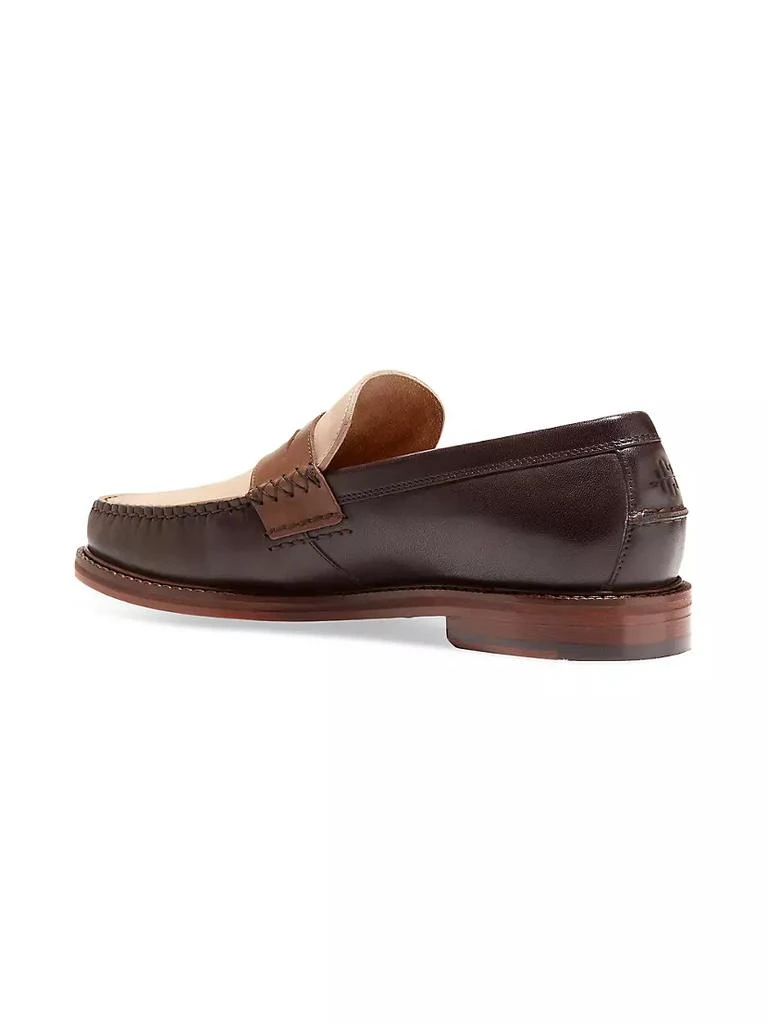 商品Cole Haan|American Classics Colorblocked Leather Penny Loafers,价格¥1198,第3张图片详细描述