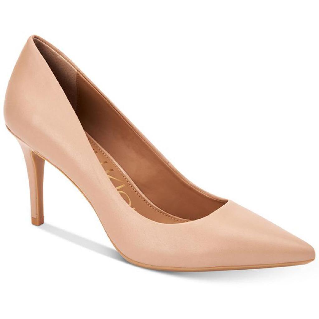 商品Calvin Klein|Calvin Klein Womens Gayle Leather Pointed Toe Heels,价格¥309,第3张图片详细描述