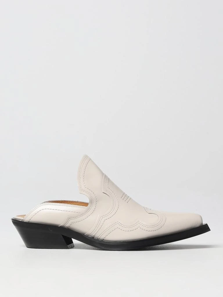 商品Ganni|Ganni sabots in leather,价格¥1853,第1张图片