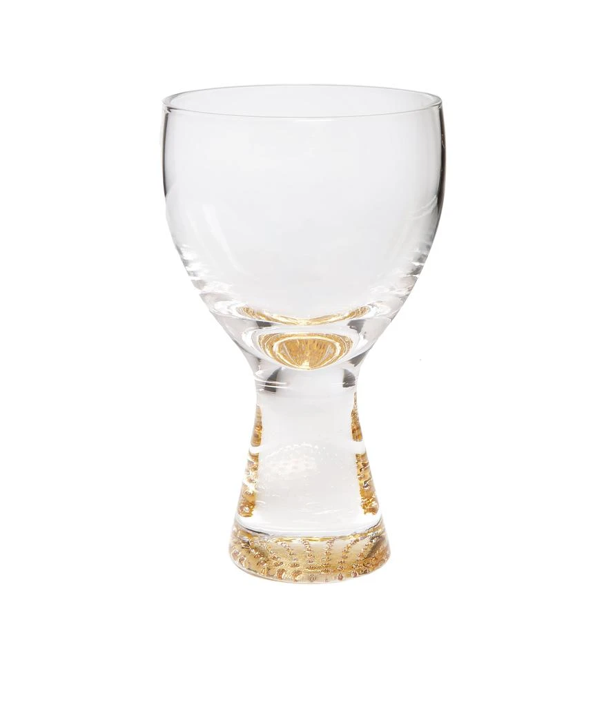 商品Classic Touch Decor|Set of 6 Wine Glasses with Gold Reflection Base,价格¥936,第1张图片