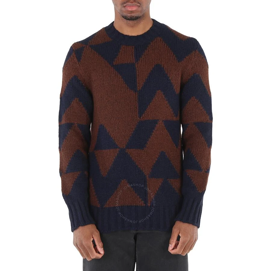 商品Moncler|Men's Geometric Pattern Knitted Crewneck Sweater,价格¥2089,第1张图片