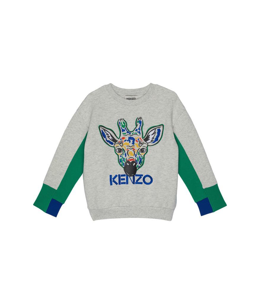 商品Kenzo|Pullover Jiraffe Embroidered (Little Kids/Big Kids),价格¥933,第1张图片
