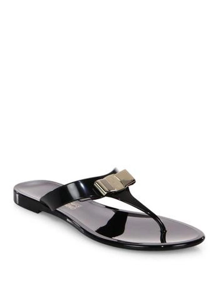 商品Salvatore Ferragamo|Farelia Jelly Thong Sandals,价格¥1443,第1张图片