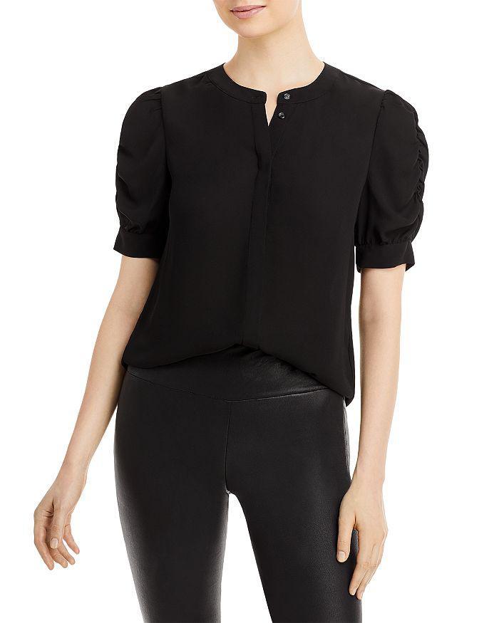 商品Tahari|Ruched Sleeve Blouse,价格¥392,第3张图片详细描述