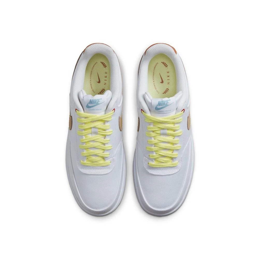 商品NIKE|Men's Court Vision Low Canvas Casual Sneakers from Finish Line,价格¥535,第4张图片详细描述