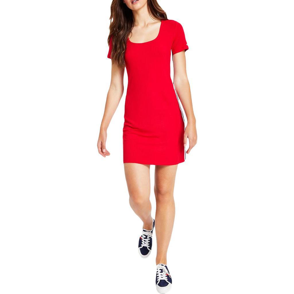 商品Tommy Hilfiger|Tommy Hilfiger Womens Mini Casual T-Shirt Dress,价格¥129,第1张图片