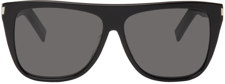 商品Yves Saint Laurent|Black New Wave SL 1 Sunglasses,价格¥2646,第1张图片