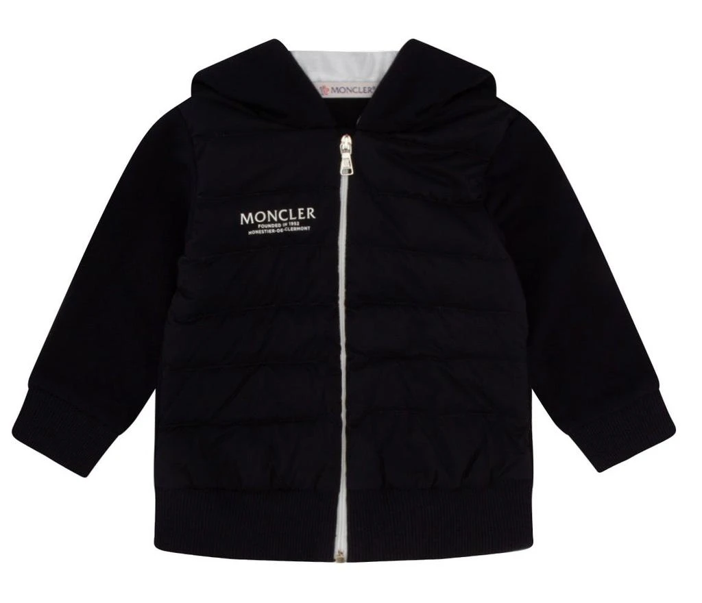 商品Moncler|Moncler Enfant Logo Printed Zip-Up Hooded Jacket,价格¥1764,第1张图片