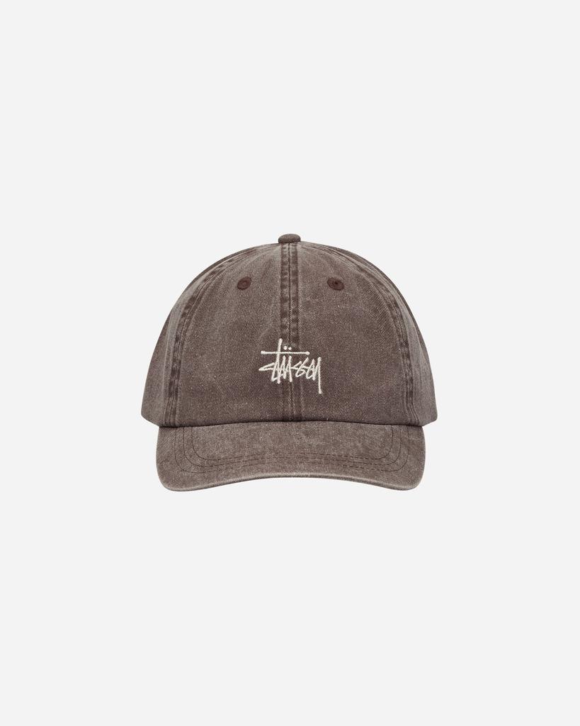 STUSSY Washed Basic Low Pro Cap Mocha - Hats - BeyondStyle
