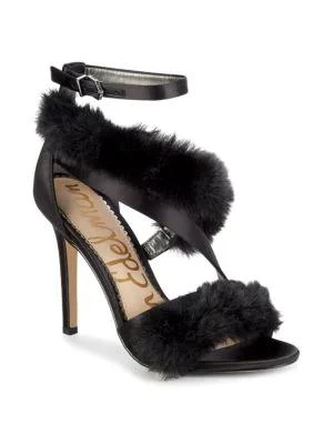商品Sam Edelman|Adelle Stiletto Faux Fur Sandals,价格¥630,第2张图片详细描述