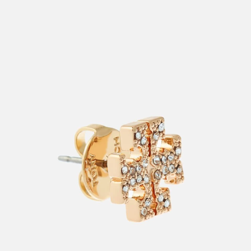 商品Tory Burch|女士logo水钻耳钉,价格¥1101,第2张图片详细描述