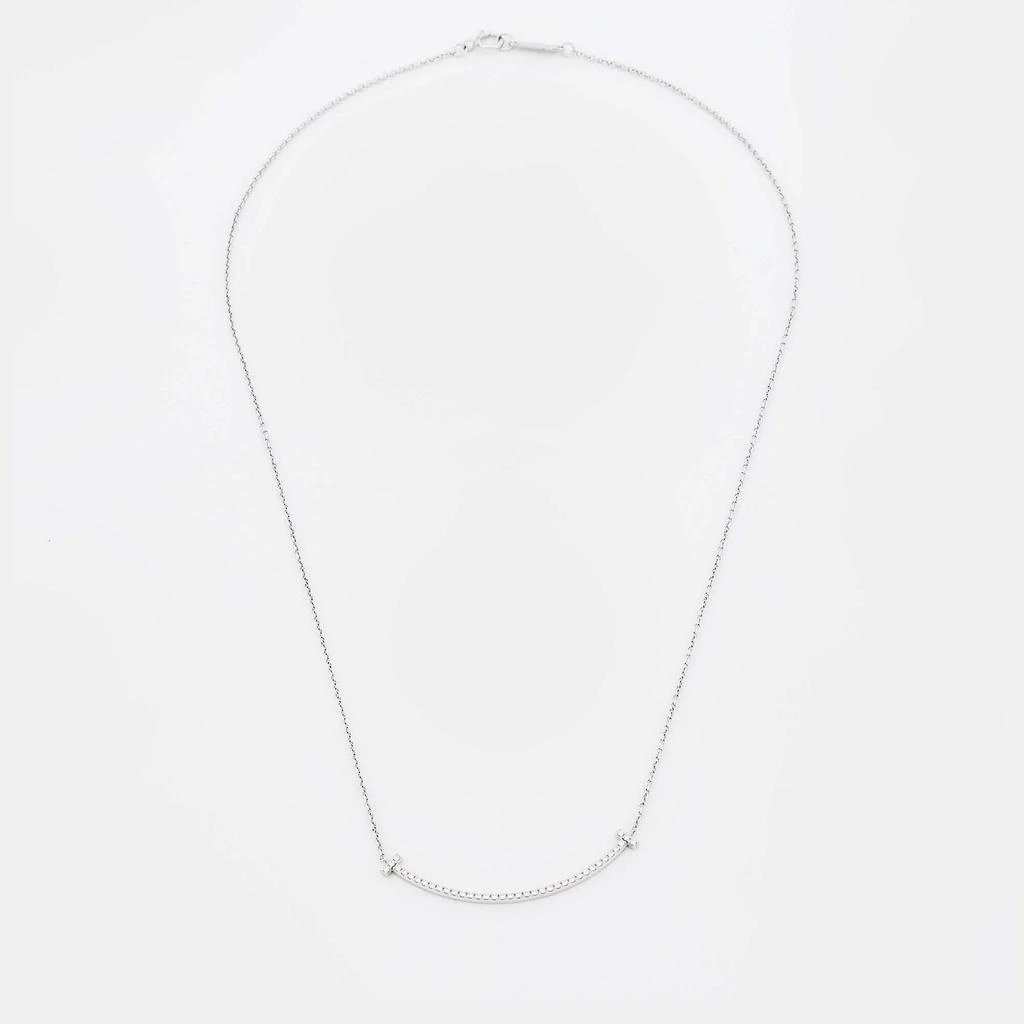 商品[二手商品] Tiffany & Co.|Tiffany & Co. Tiffany T Smile Diamond 18k White Gold Necklace,价格¥10894,第2张图片详细描述