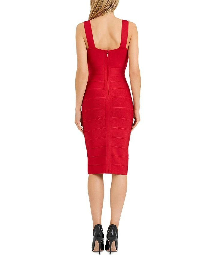商品Herve Leger|Deep V Neck Icon Cocktail Dress,价格¥3081,第2张图片详细描述