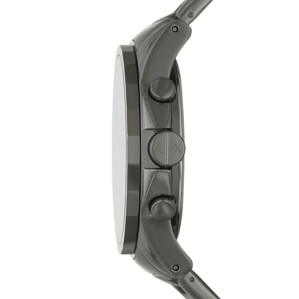 商品Armani Exchange|Men's Chronograph Gunmetal Gray Stainless Steel Bracelet Watch 45mm,价格¥1690,第2张图片详细描述
