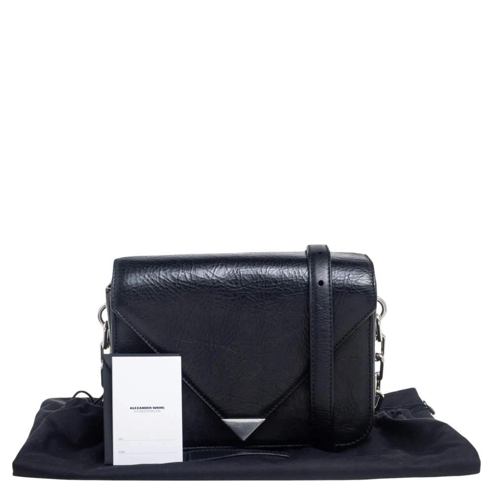 Alexander Wang Black Crinkled Leather Small Prisma Shoulder Bag 商品