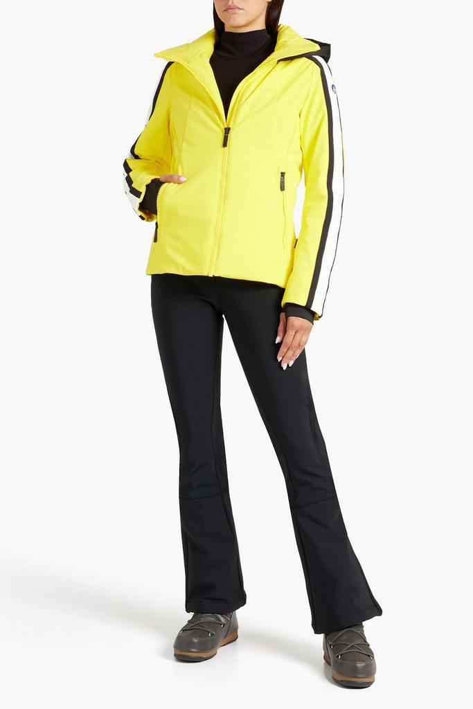 Sidonie padded striped hooded ski jacket商品第4张图片规格展示