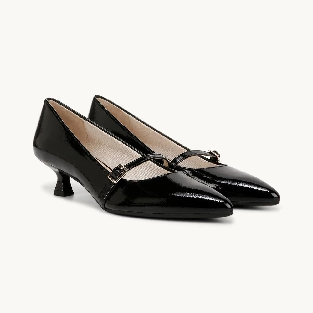 商品LifeStride|Madelyn Mary Jane Women's US 9 Black Leather Kitten Heel Pump RHS4145,价格¥631,第1张图片