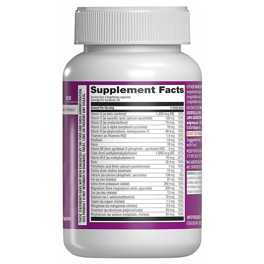 商品Walgreens Free & Pure|Prenatal 2nd Trimester Bone Support,价格¥98,第3张图片详细描述