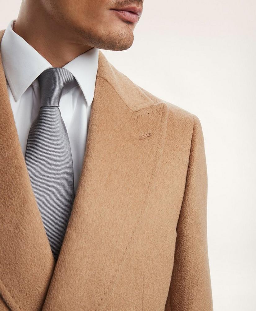 Camel Hair Peak Lapel Coat商品第3张图片规格展示