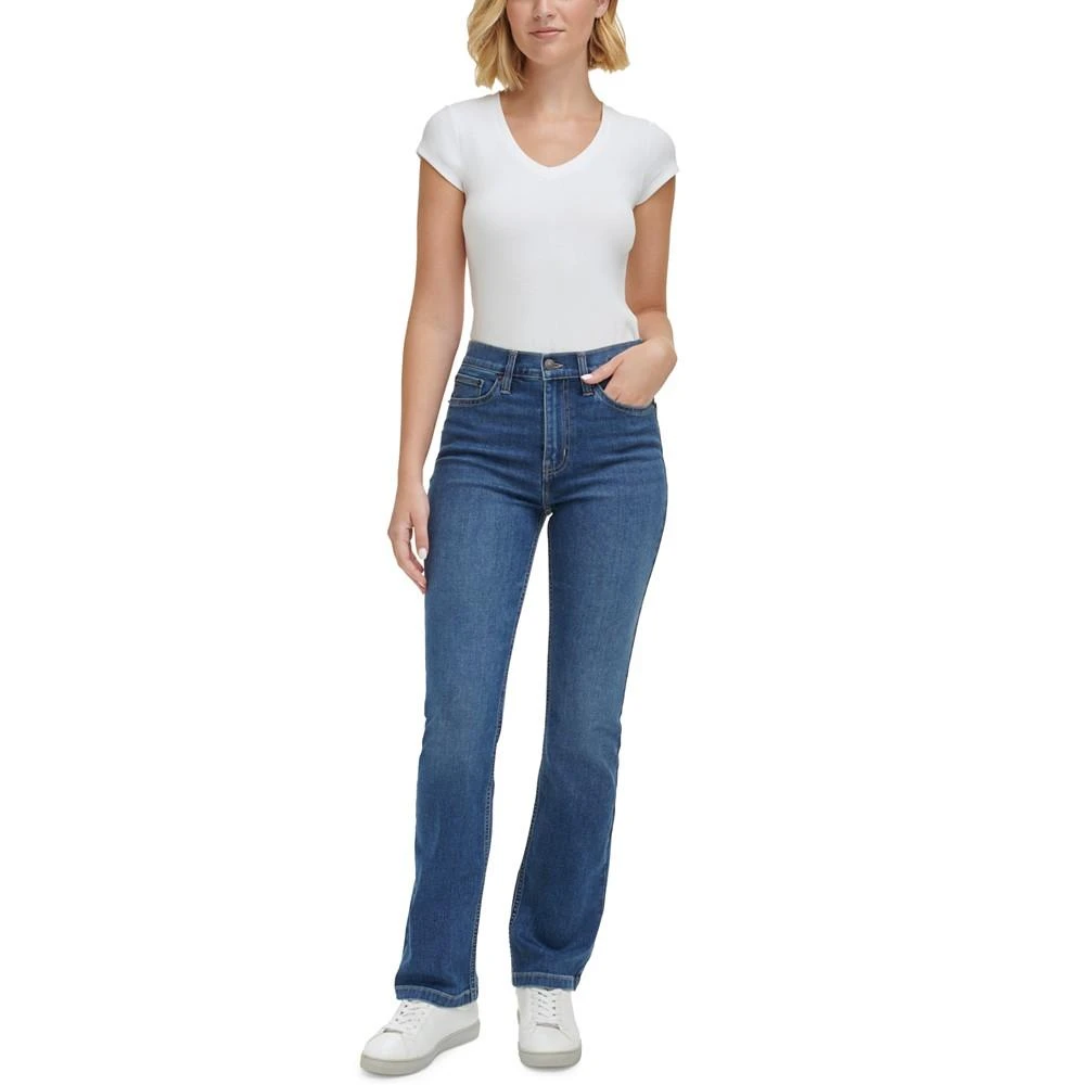 商品Calvin Klein|Women's High-Rise Whisper Soft Bootcut Jeans,价格¥241,第4张图片详细描述