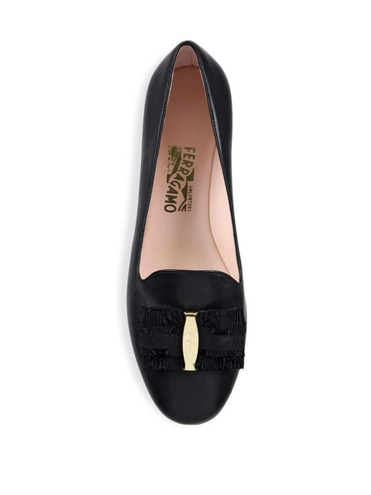 商品Salvatore Ferragamo|Elisabella Leather Smoking Slippers,价格¥2473,第4张图片详细描述